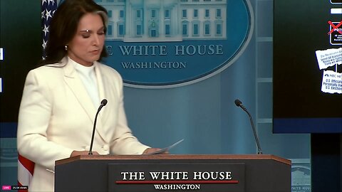 BREAKING: DNI Tulsi Gabbard just took the mic at the White House briefing and DROPPED A NUCLEAR BOMB