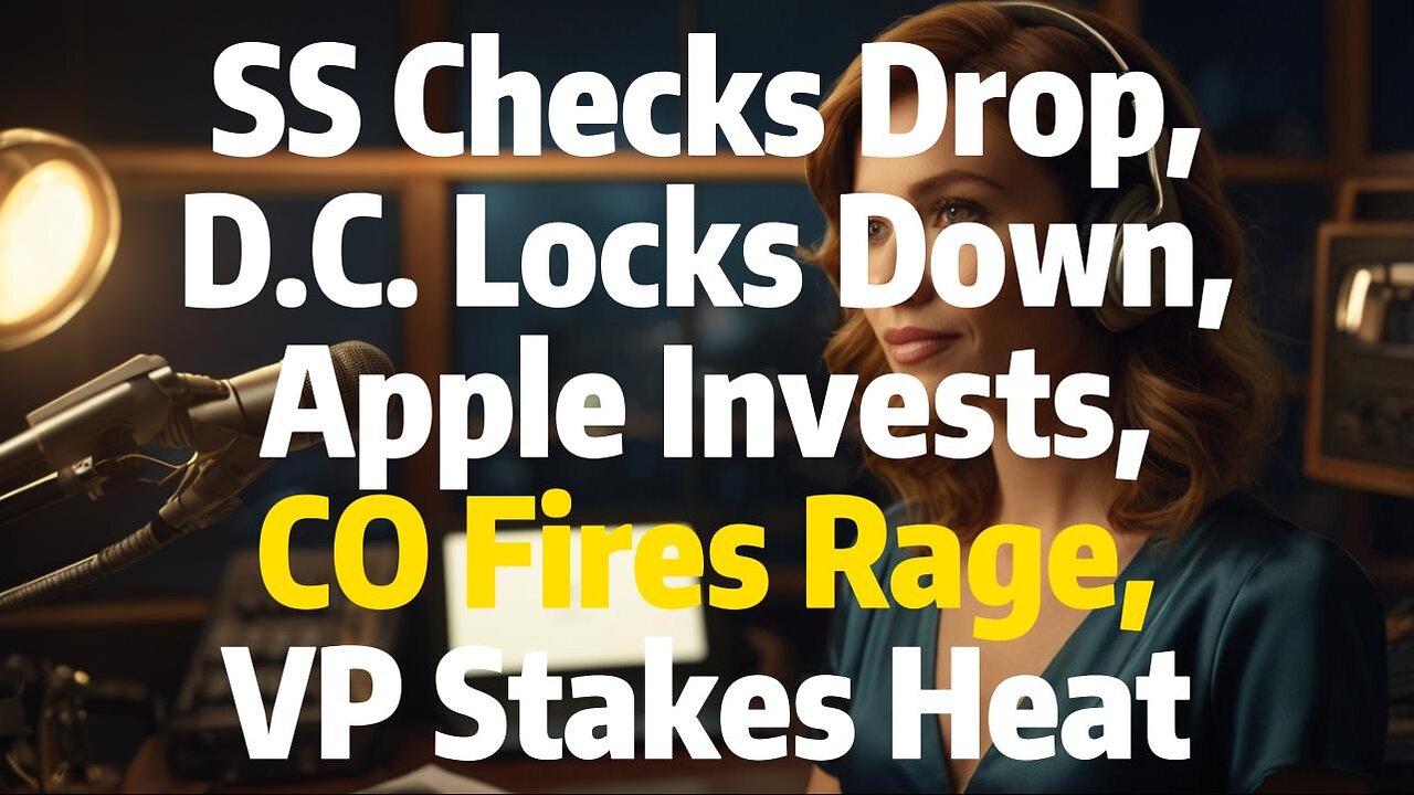 SS Checks Drop, D.C. Locks Down, Apple Invests, CO Fires Rage, VP Stakes Heat