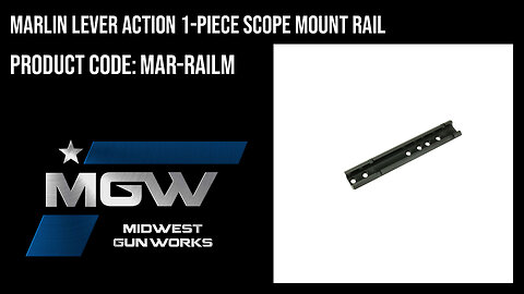 Marlin Lever Action 1-Piece Scope Mount Rail - MAR-RAILM