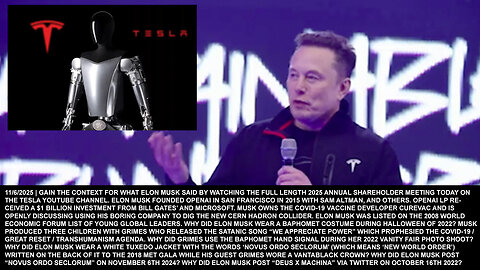 Elon Musk | Tesla Shareholder Meeting Highlights + "The Scale of Optimus...It's Going to Be the Biggest Product of All-Time By Far. Bigger That Cell Phones...Could Be Tens of Billions of Optimus Robots." 11/6/2025
