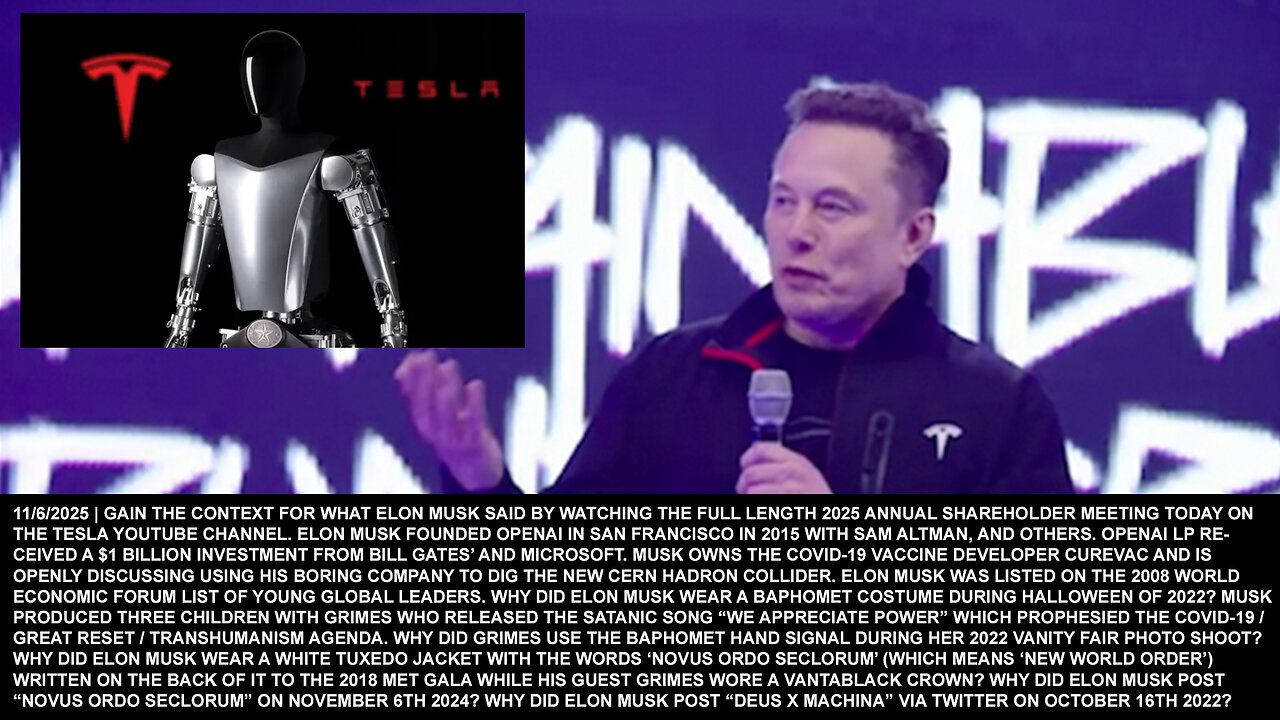 Elon Musk | Tesla Shareholder Meeting Highlights + "The Scale of Optimus...It's Going to Be the Biggest Product of All-Time By Far. Bigger That Cell Phones...Could Be Tens of Billions of Optimus Robots." 11/6/2025