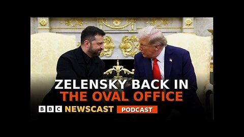 President Trump proposes Putin-Zelensky meeting after Oval Office talks | BBC Newscast
