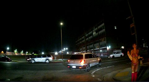 Friday night traffic in South Los Angeles, California