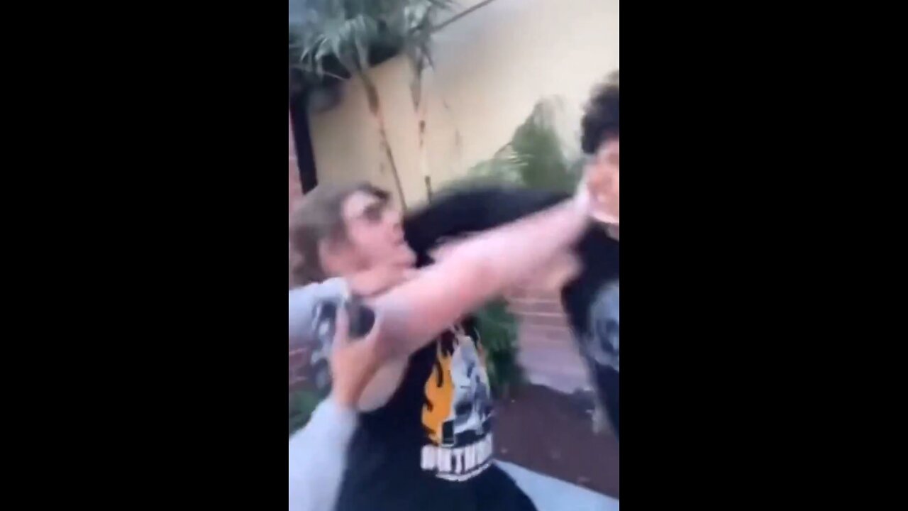 Racist man gets knocked out of harassing a 17 year old, Instant Karma