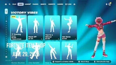 Fortnite Item Shop|June 29, 2025(*New* JT Coming Emote)