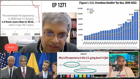 Jayanta Bhattacharya: Helping hand with the murder of America (life expectancy opioid overdose) 1271