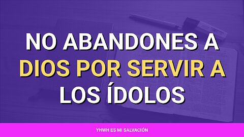 ❤️ ️️No abandones a Dios por servir a los ídolos | Jueces 10:6-16