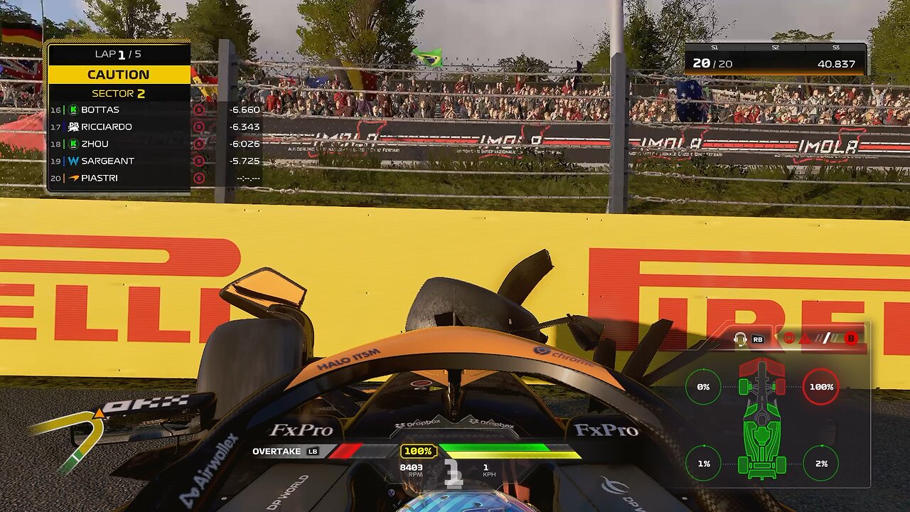 When Your Joystick Breaks During F1