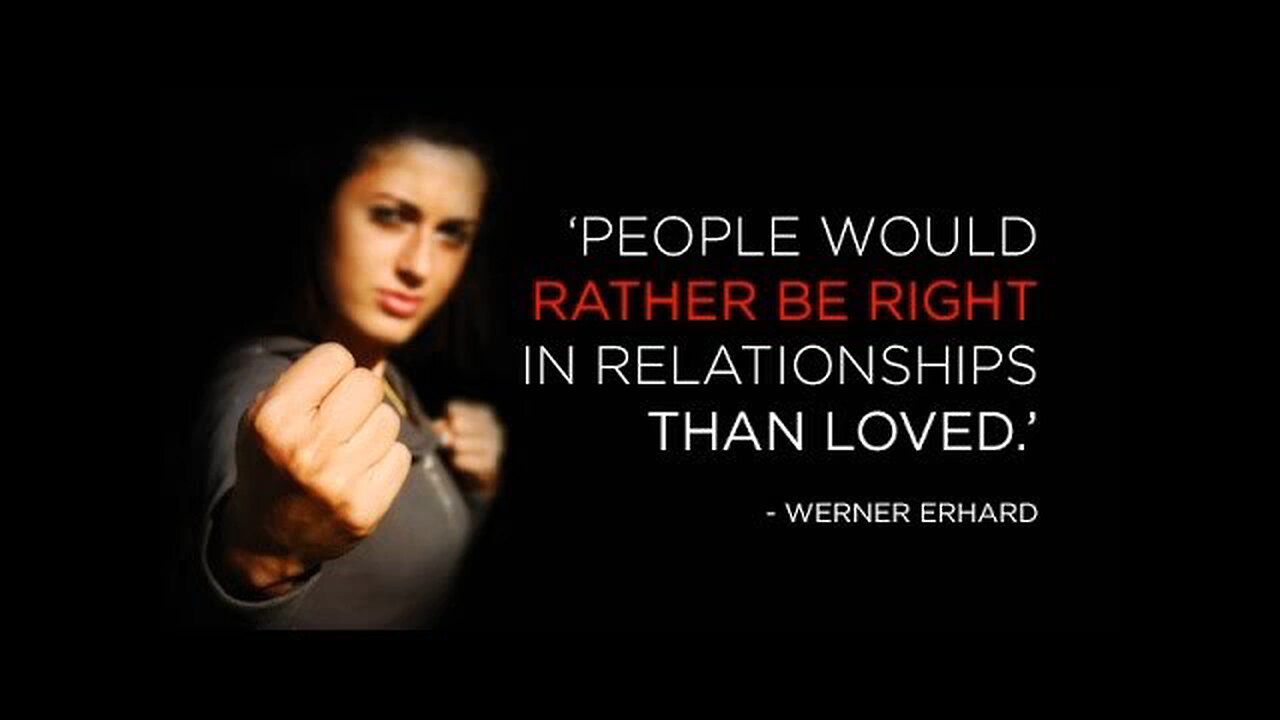 Werner Erhard - You'd Rather Be Right Than Happy (EST & The Forum) Lifespring.