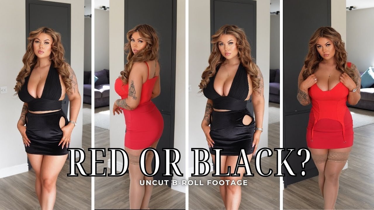 [4K] BLACK OR RED? | BEHIND THE SCENES MODEL B-ROLL VIDEO