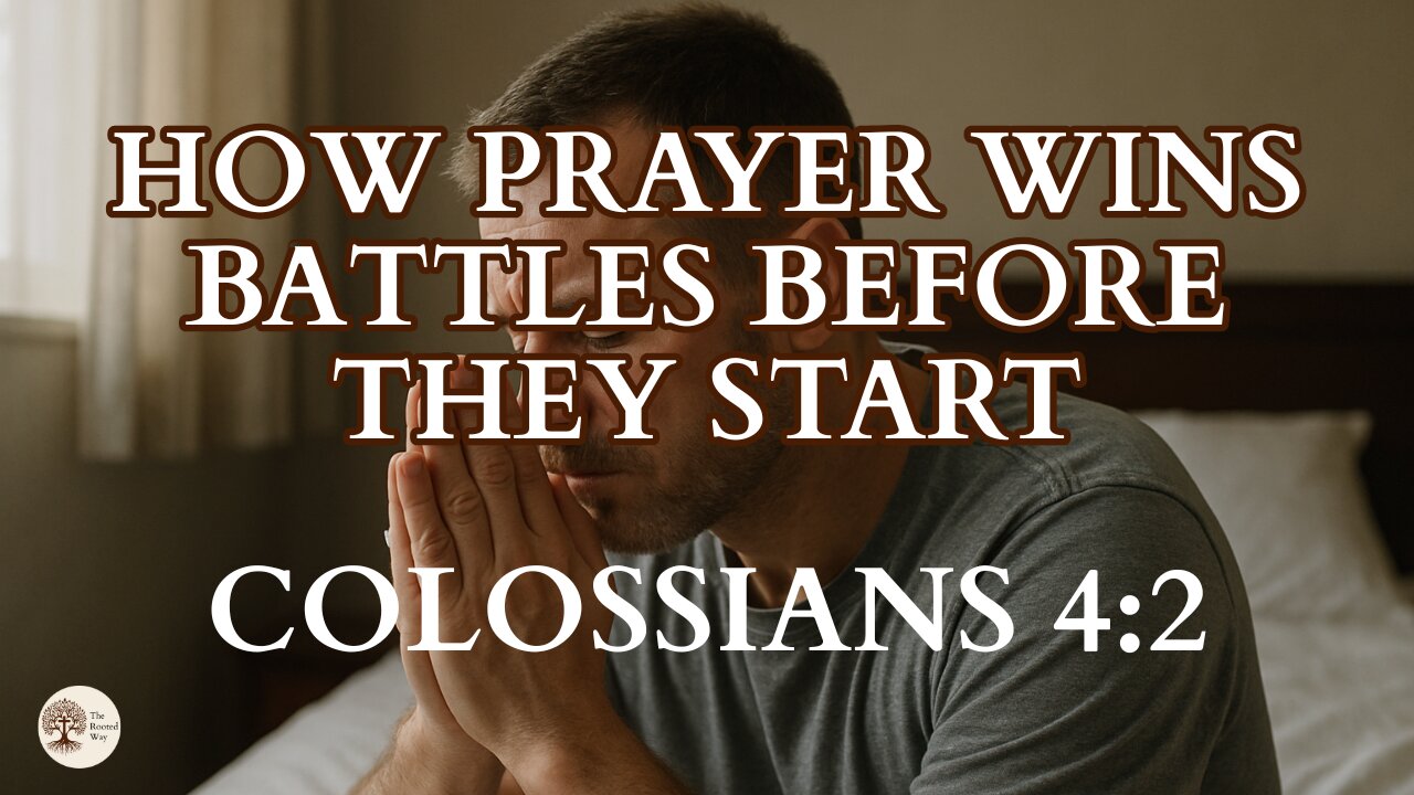 How Prayer Wins Battles Before They Start Colossians 4:2