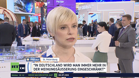Politikerin bei SPIEF 2025: "In Deutschland wird man immer mehr der Meinungsäußerung eingeschränkt"