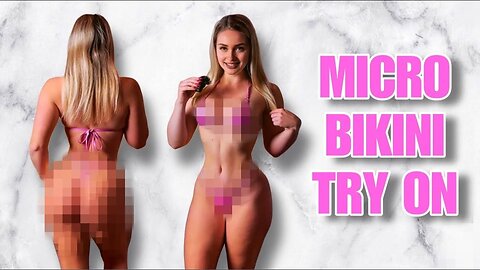 HOT GIRL MICRO BIKINI - TRY ON HAUL 🩷 [4K & 360° view]