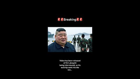 BREAKING: Kim Jong Un being interviewed as his naval destroy sinks
