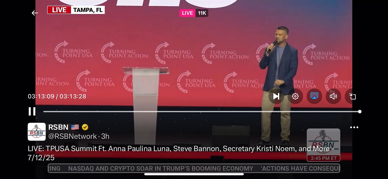 TPUSA 12/07/2025 Jack Posobiec : 40 mln illegals have to go home