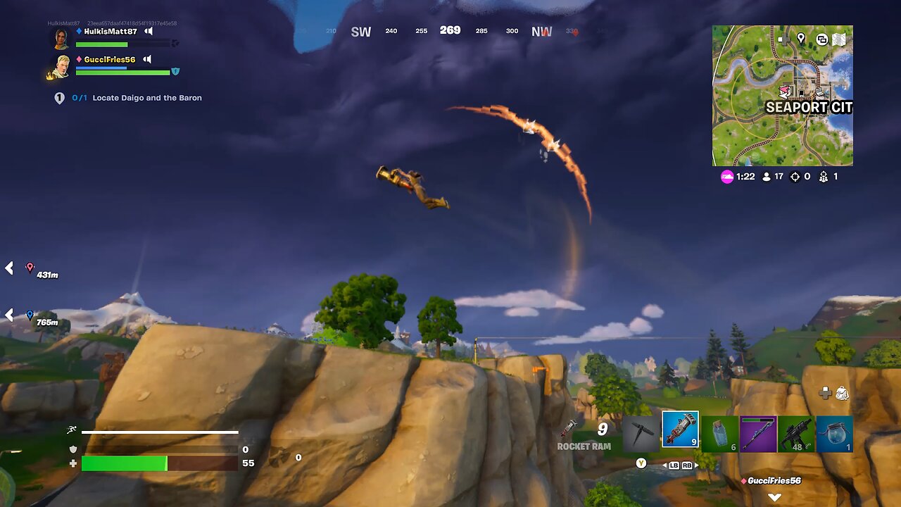 Fortnite. Dada always tries to save you!!!