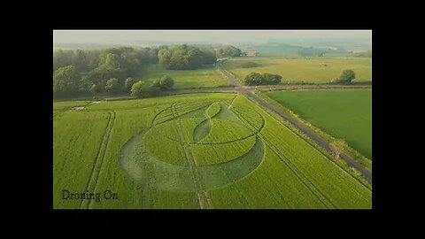 Culliford Tree Barrow Crop Circle, Dorset - 18 May 2025