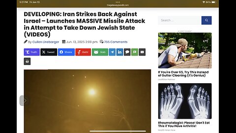 Iran Strikes Back Against Israel – Launches MASSIVE Missile Attack in Attempt to Take Down Jewish St