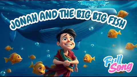 Jonah and the Big Big Fish 🐋 | Fun Bible Story Song About Obedience & Grace | Hallelujah Kids