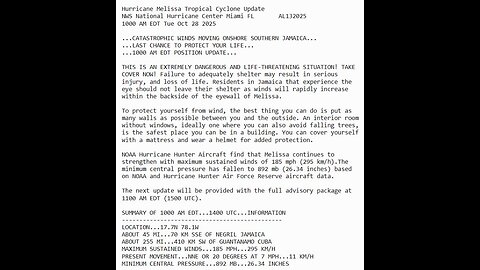 Listen to the roar of powerful winds pounding Treasure Beach, Jamaica as Hurricane