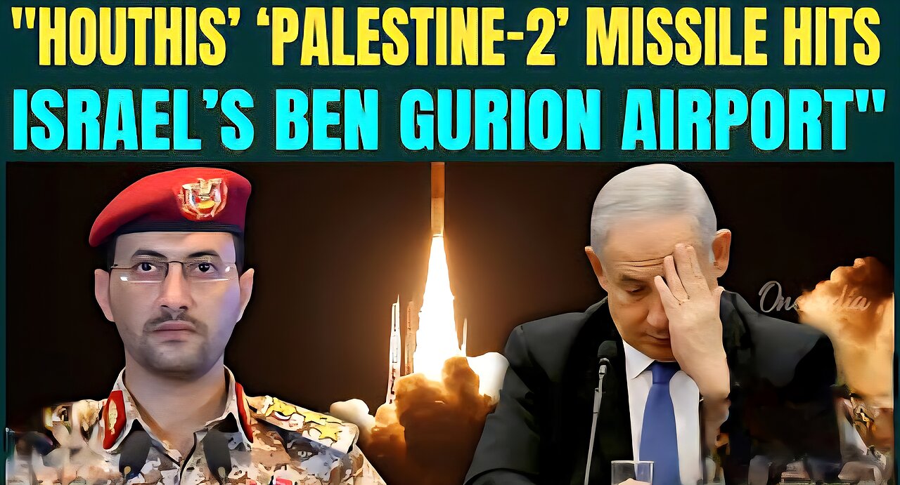 BREAKING: Houthis HIT Israel’s Biggest Airport With Hypersonic Missile |Ben Gurion Airport SHUT DOWN