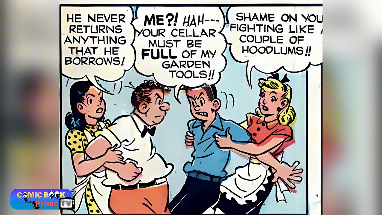 Settled squabbles, Dotty Dripple by Buford Tune - classic common strip, comic book prime TV funny