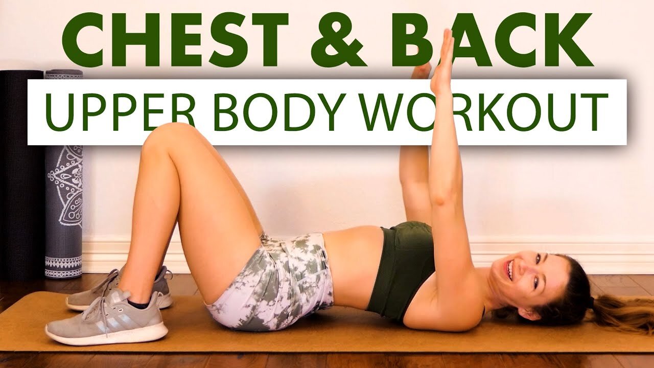 Building Upper Body Strength, Chest & Back Begginers Workout Routine, Fitness for Beginners