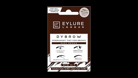 Eylure DYBROW Eyebrow Dye Kit , Dark Brown 🤩🙌🏻👀