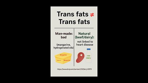 Trans fats sources can be healthy?