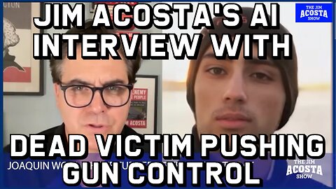 Jim Acosta's AI Interview Pushing Gun Control