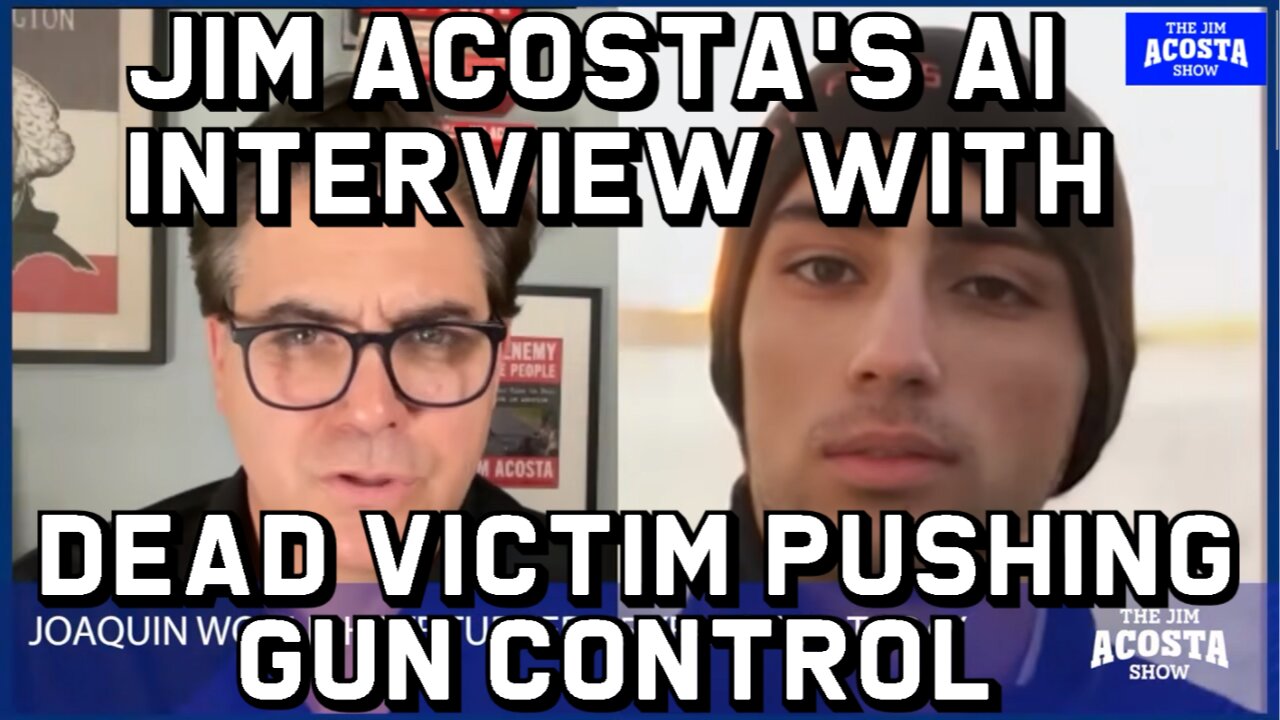 Jim Acosta's AI Interview Pushing Gun Control