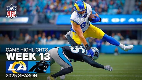 Los Angeles Rams vs Carolina Panthers week 13 game highlights
