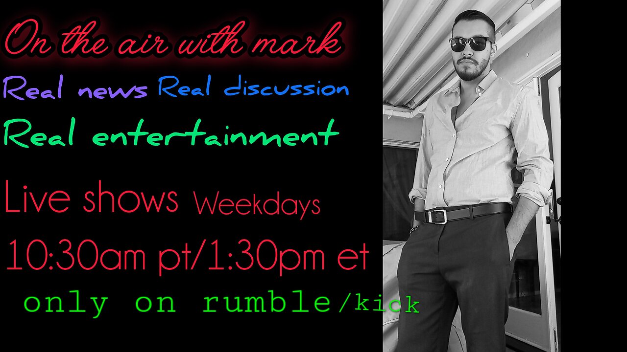 on the air with mark LIVE now department of war + war with Venezuela?