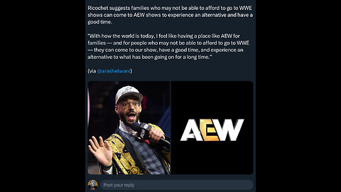 Ricochet’s dumb idea—families should go to AEW instead of WWE?! #shorts