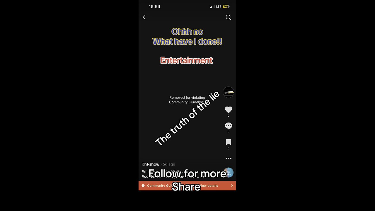 Against community guidelines