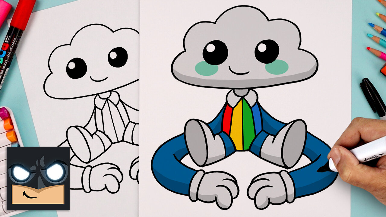 How To Draw Cloud Boy | Poppy Playtime