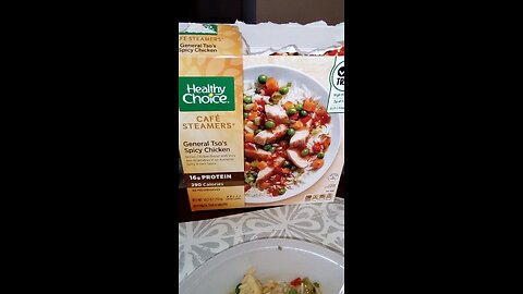 Eating Healthy Choice Café Steamers General Tso's Spicy Chicken, Dbn, MI, 12/24/25