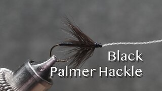 Black Palmer Hackle: a Thaddeus Norris popularized fly from the mid 1800’s