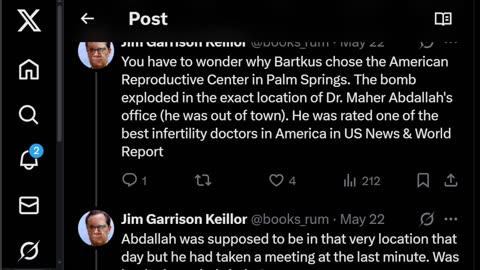 Oddities around IVF B0mber Guy Bartkus his connections