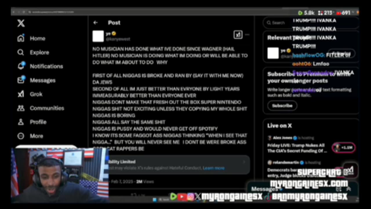 Myron Gaines Reacts To Kanye's Lit Twitter 🤣