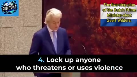 Geert Wilders, leader of the right in the Netherlands