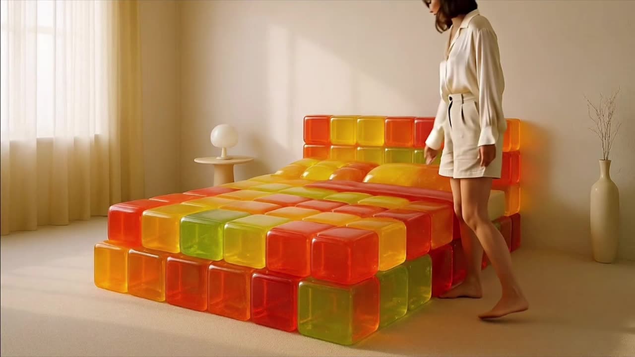 Jelly Cube Bed #viral #fyp #reels #shorts