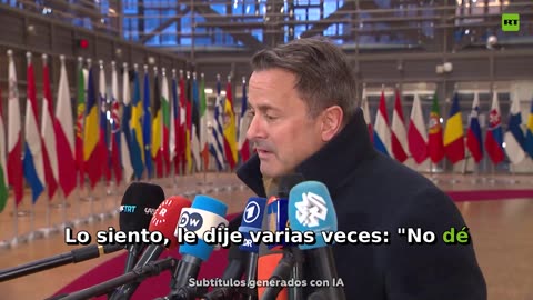 Canciller de Luxemburgo: Le dije a Zelenski que no diera ultimátums