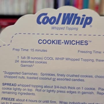 Recipe for Cookie Wiches an Easy Treat