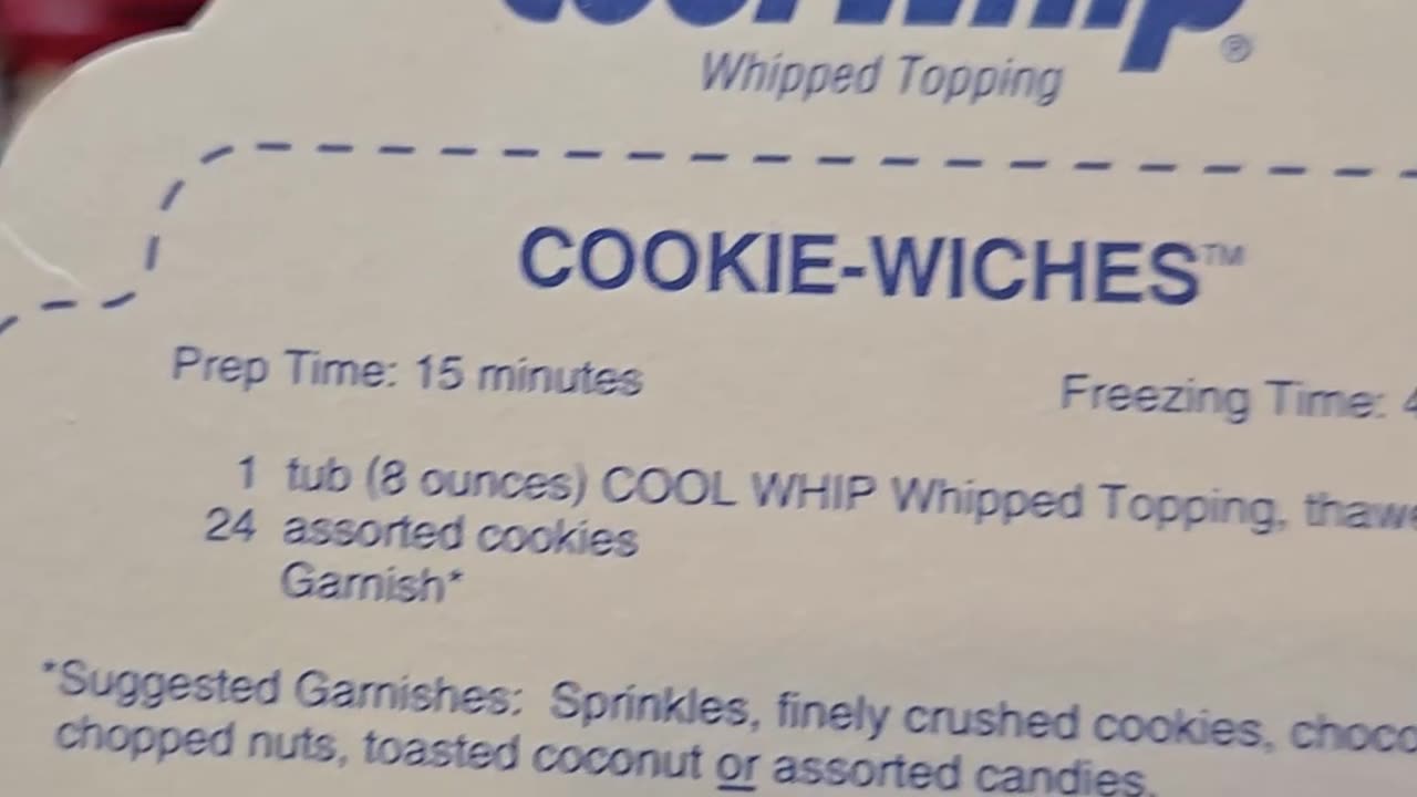 Recipe for Cookie Wiches an Easy Treat