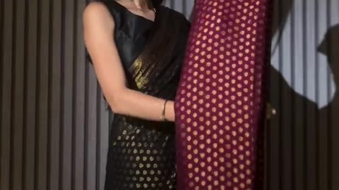 Chiffon Banaras sarees in antique zari motif with beautiful Rich pallu and Blouse