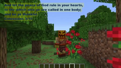 Minecraft Bible Verse Colossians 3:15