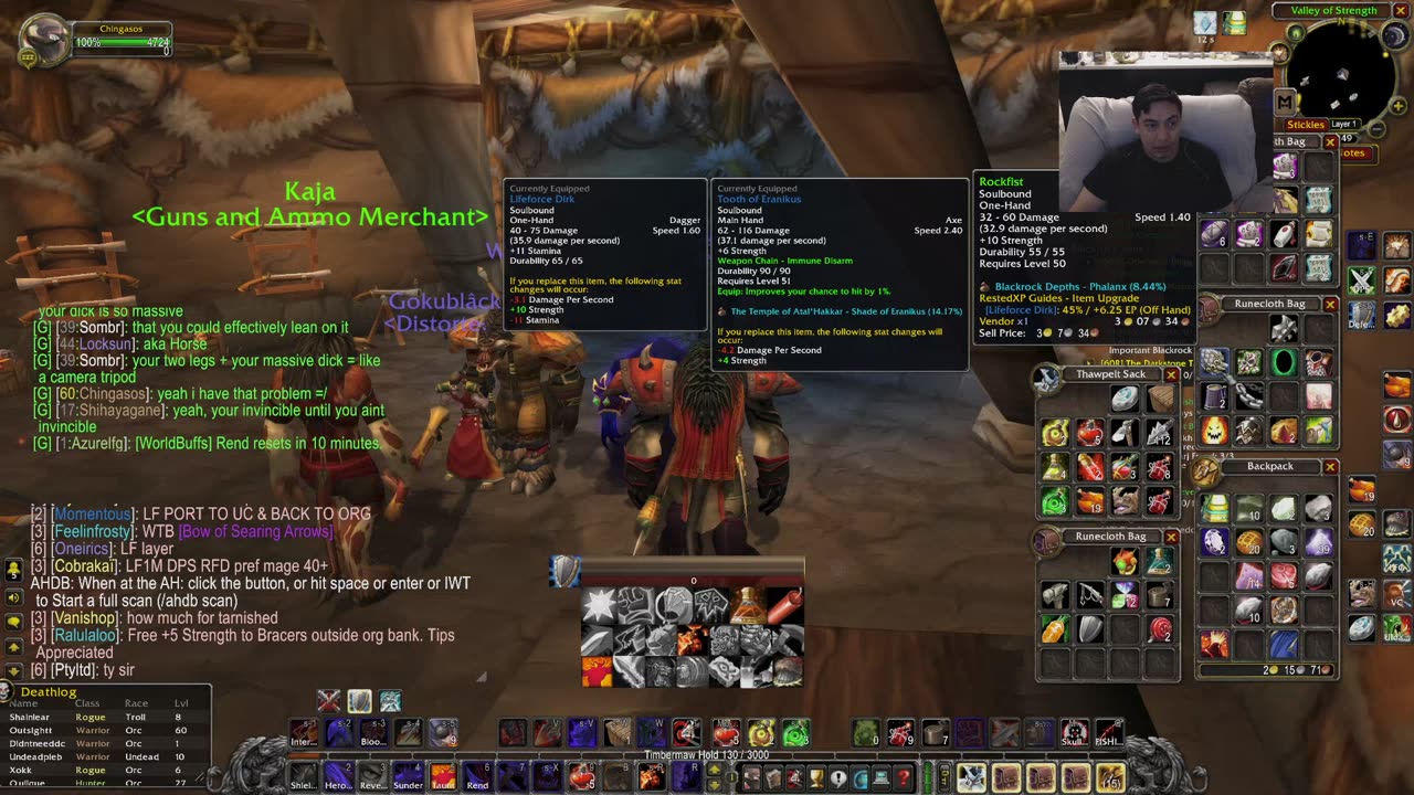60??! Warrior! HARDCORE WoW - Doomhowl
