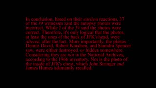 MORE on JFK head wound, evidence of alteration in the wounds &photos-Palamara/O'Halloran compilation