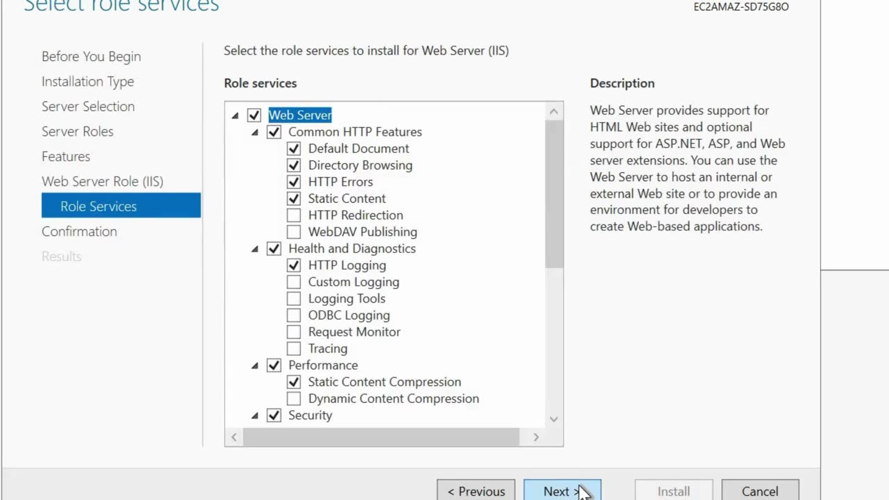 EC2 windows instance as IIS